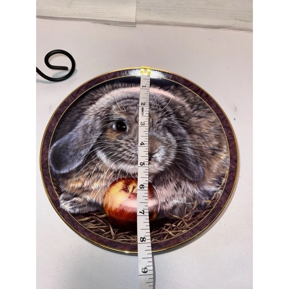 Bradford Exchange Collectors PlateBunny Tales‎ Apple Dumpling 1997 Vini Crandall